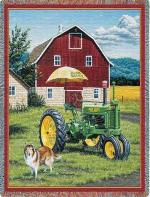 John Deere ® Grandpa Lloyd Tapestry Throw