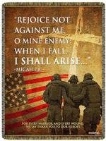 Heroes Micah 7:8 Tapestry Throw
