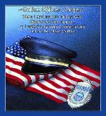 Police Officer's Prayer Tapestry Throw