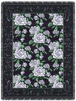 Purple Magnolia Throw Blanket
