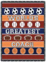World's Greatest Coach Throw Blanket