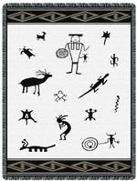 Ancient Cave Art Throw Blanket