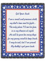 NEW Got Your Back Daddy Throw Blanket