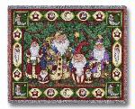 Santa Tree Tapestry Throw