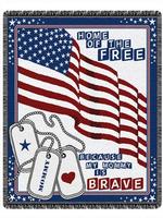 NEW Home of the Free Mommy Throw Blanket