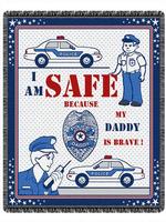NEW Daddy a Policeman Throw Blanket