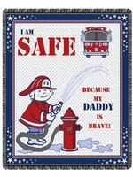 NEW Daddy Fireman Throw Blanket