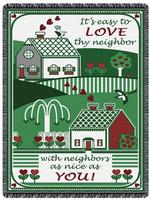 Love Thy Neighbor Throw Blanket