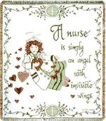 A Nurse Throw Blanket