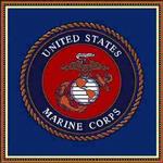 United States Military Marines Emblem Tote Bags