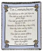 Ten Commandments Throw Blanket