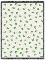Shamrocks Throw Blankets
