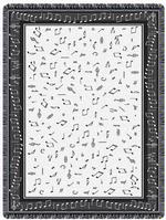 Music Just A C Scale Throw Blanket