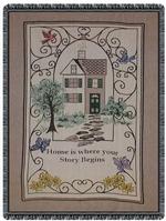 Home Is Where Your Story Begins Throw Blanket
