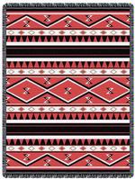 Navajo Red Throw Blanket