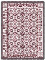  NEW 1848 Ohio Cranberry Throw Blanket