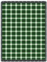 Heritage Plaid Hunter Green throw Blanket