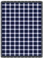 Heritage Plaid Navy throw Blanket