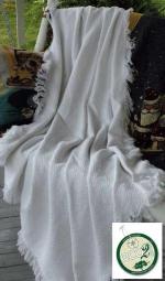 Hemingway - White Cotton Throw