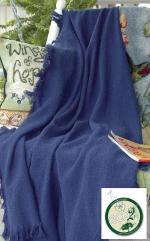 Hemingway - Cobalt Blue Cotton Throw
