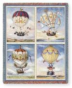 Balloon Collage Tapestry Throw
