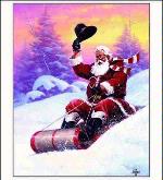 Here Comes Santa Tapestry Throw