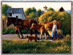 Passing Parade Tapestry Throw