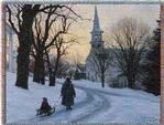 Winter's Eve Tapestry Throw