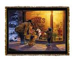 Holiday Gift Horse Tapestry Throw