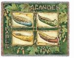 Canoes Tapestry Throw