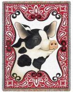Bandana Pig Tapestry Throw