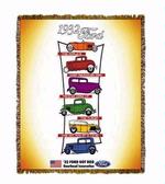 Ford Deuce Coupe 1932 Tapestry Throw