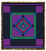 Amish Quilt Tapestry Throw