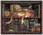 Remington the Well Read Tapestry Throw