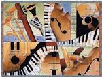 Jazz Medley Tapestry Throw