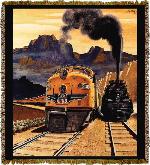 Streamline Train Tapestry Throw