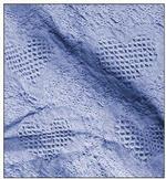  Honeycomb Hearts Light Blue Throw Blanket