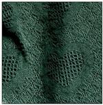  Honeycomb Hearts Hunter Green Throw Blanket