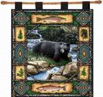 Bear Lodge Tapestry Wall Hanging