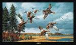 Merrymeet Bay Black Ducks Wall Art Tapestry