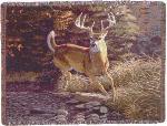 Fall Buck Tapestry Throw