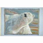 Polar Bear Tapestry Throw