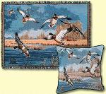 Down From The North Tapestry Throw Pillow