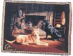 Waiting at Crow Creek Tapestry Throw