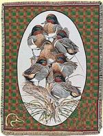 Teal Time Tapestry Throw