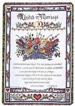 United in Marriage Throw Blanket