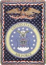 US Air Force Throw Blanket