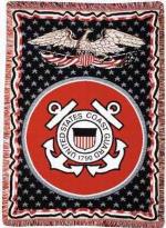 US Coast Guard Throw Blanket