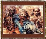 Native American Mother of Exiles Tapestry Throw