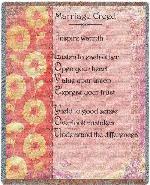Marriage Creed Tapestry Throws